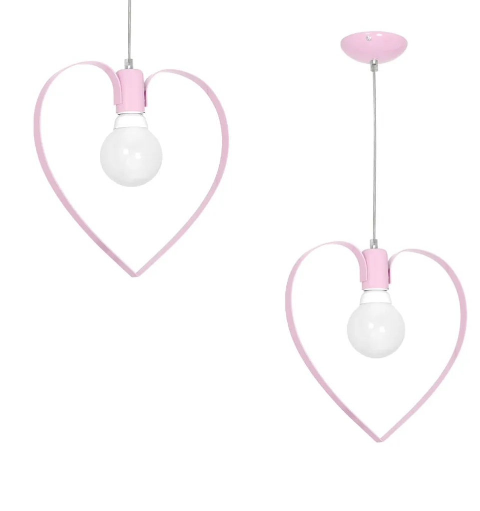 Lampe suspendue AMORE PINK MLP9953 Milagro E27 60W luminaire rose