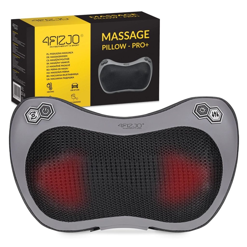 4FIZJO Masážní polštář SHIATSU PRO+, černá Obrázek produktu 
