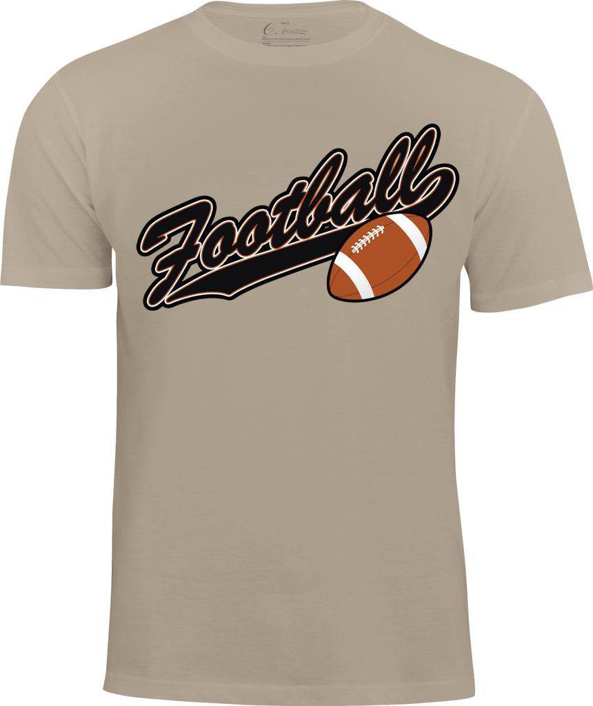 Cotton Prime T-Shirt American Football S beige