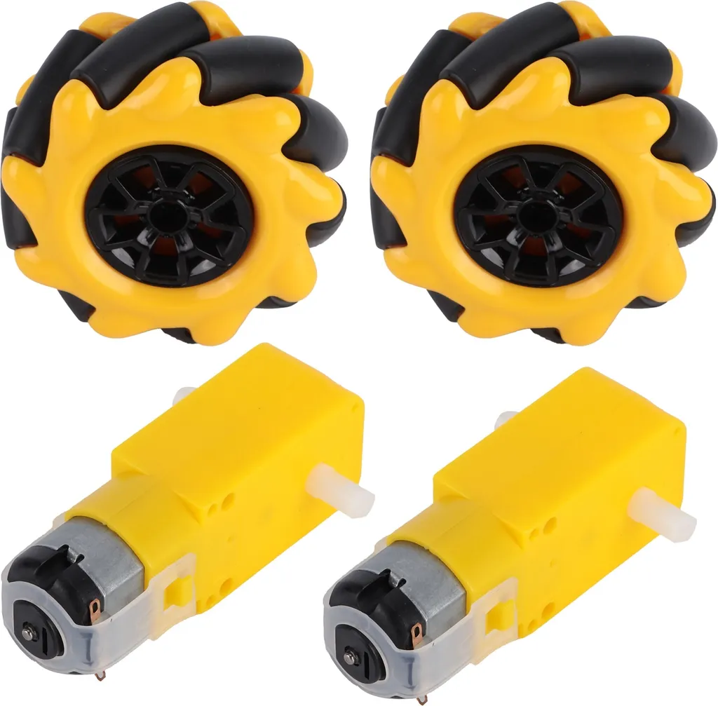 Ruota Mecanum per TT Motor Geared Smart Robot Car Parts Accessori DIY Toy Components 60 mm - 6