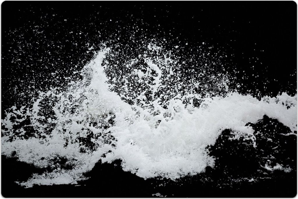 Küchenmatte 80x120 cm Vinylmatte Bodenmatte Dekoration - Spritzen Wasser