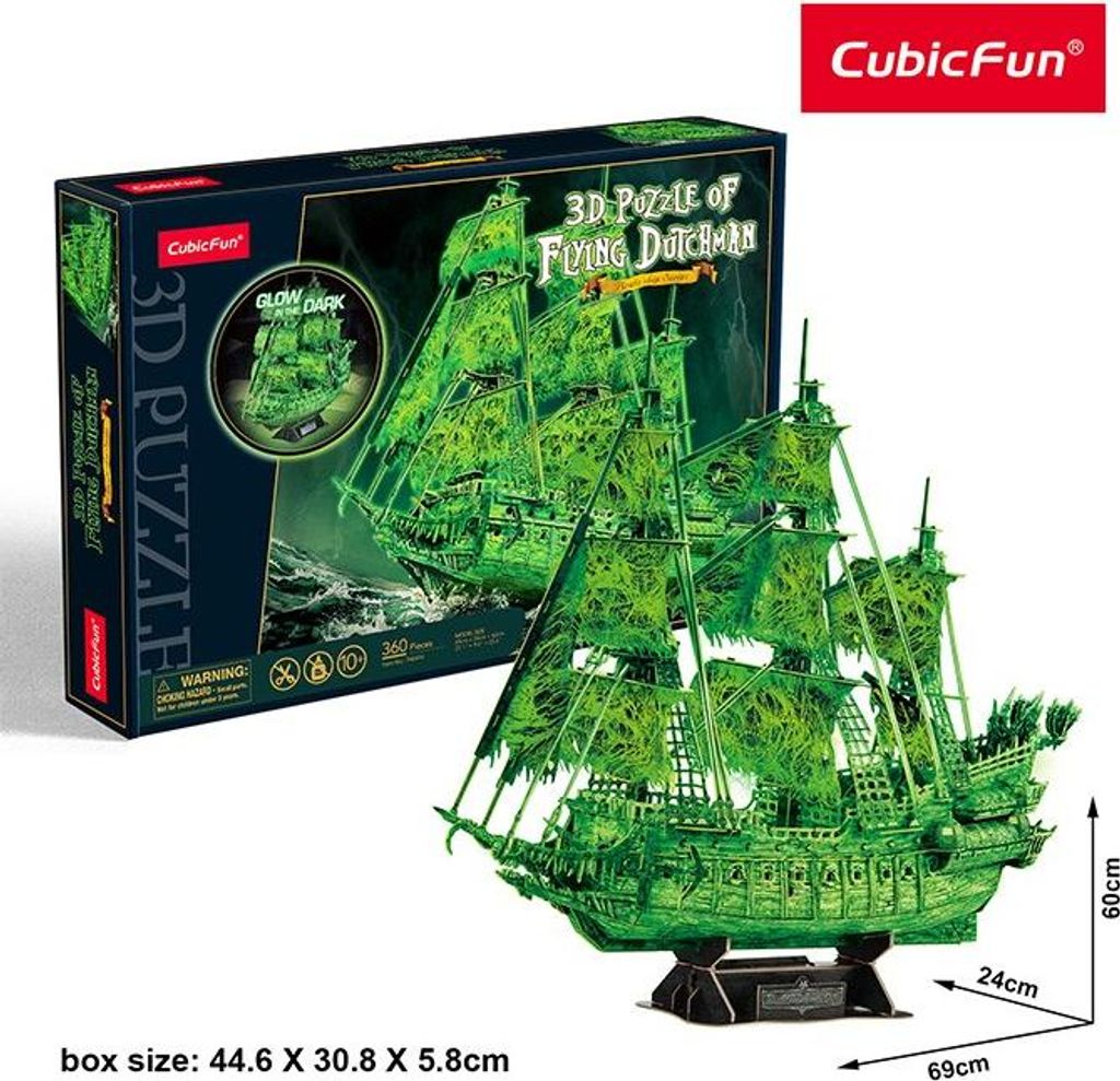 3D-Puzzle Flying Dutchman leuchtet im Dunkeln Produktbild 