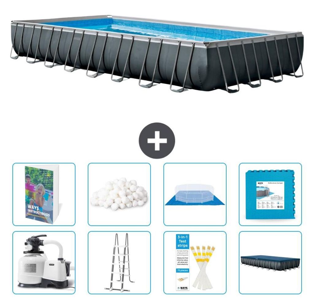 Ultra XTR Pool Rechteckig - 975x488x132 cm - 9-teilig S681