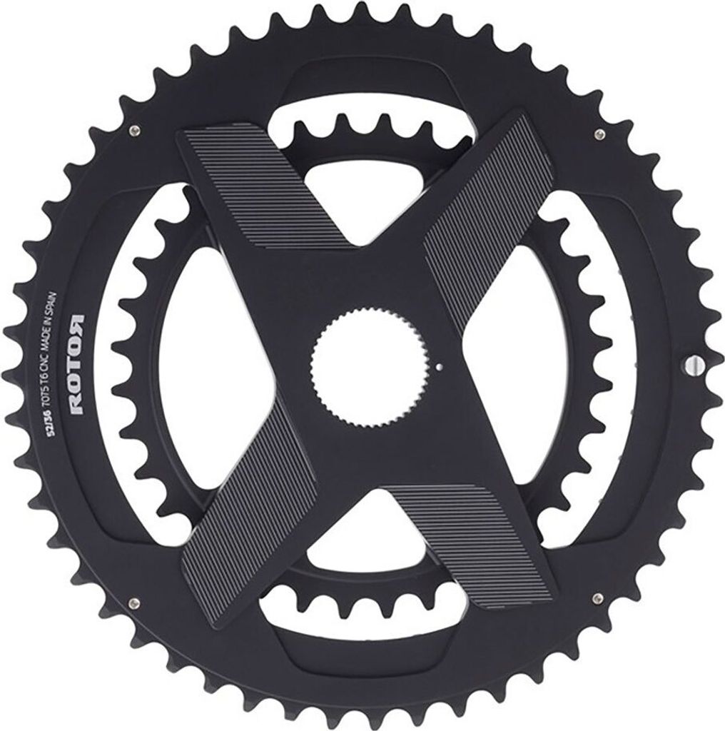Rotor Direct Mount Round Ring Noq Kettenblatt Schwarz 50/34t Schwarz 50/34t