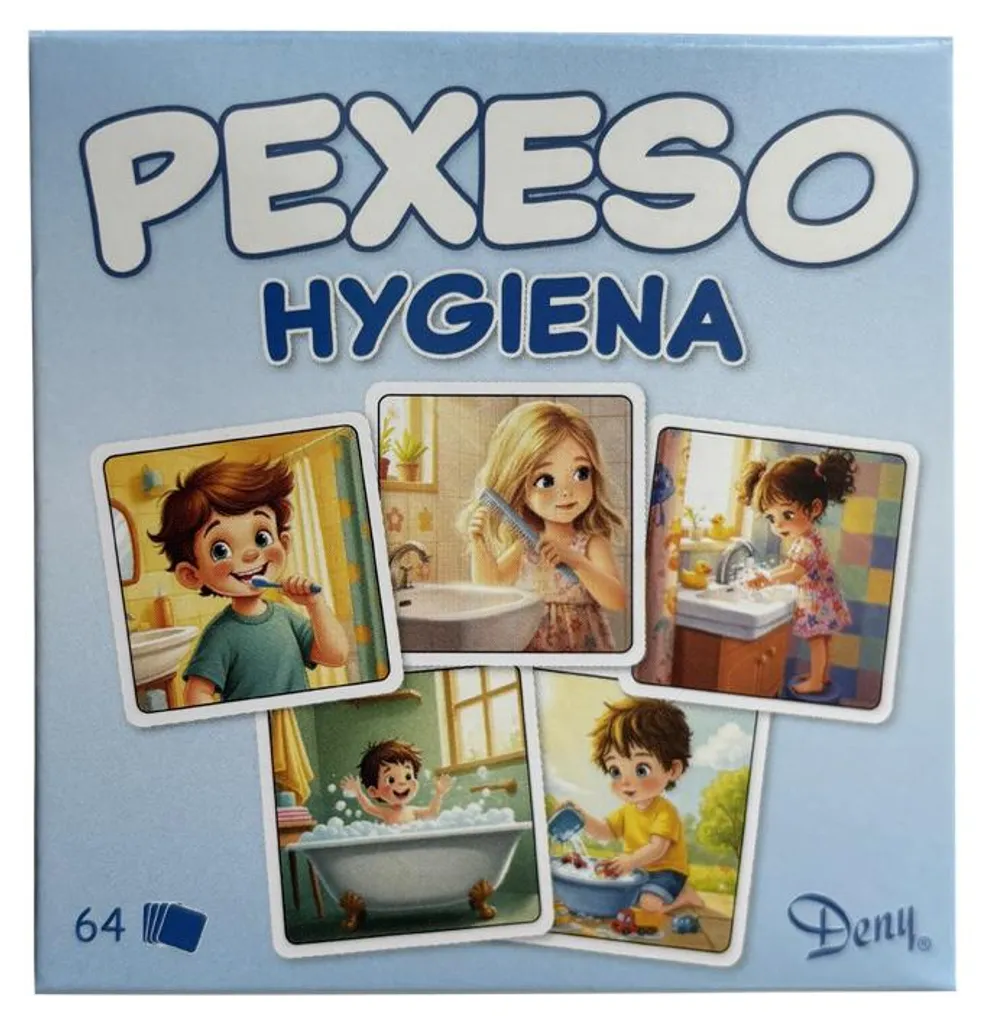 Mémoire Hygiène : grand jeu de paires éducatif en boîte carton rigide