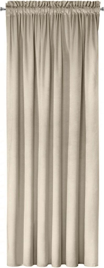 MELANIE rideau en velours beige clair 140X270 cm sur bande Image du produit 