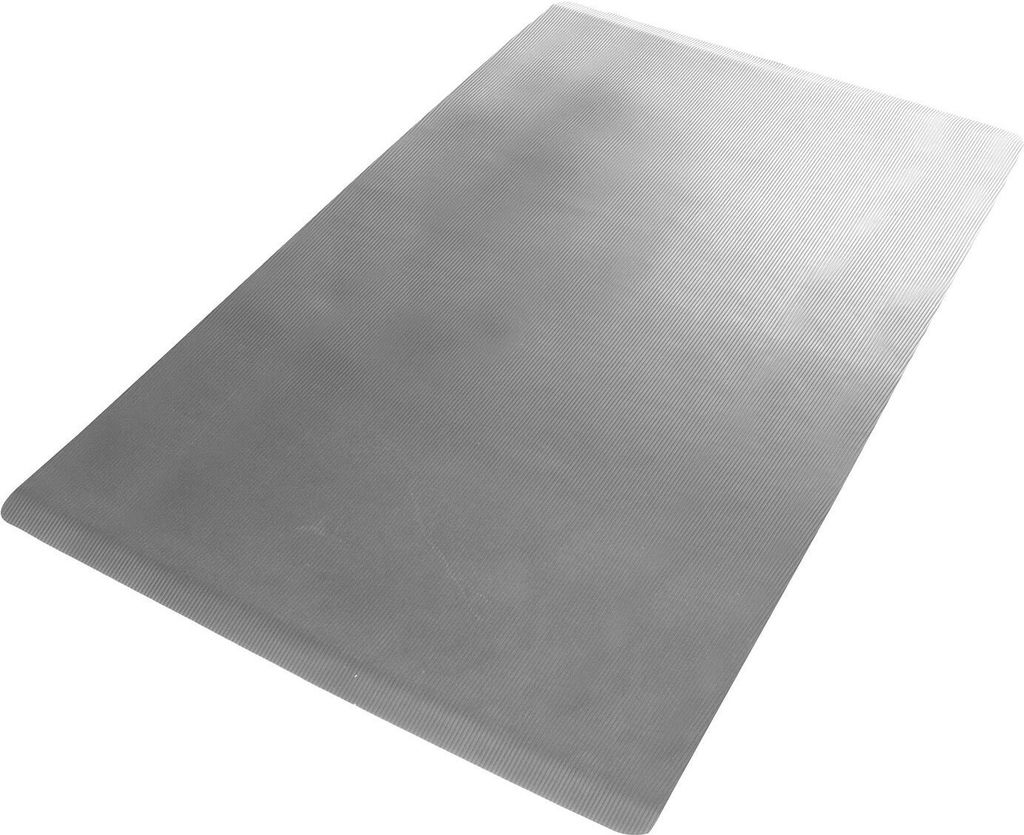 Anti-Ermüdungsmatte Softer-Work-Mat Gerippt Grau 60x250 cm