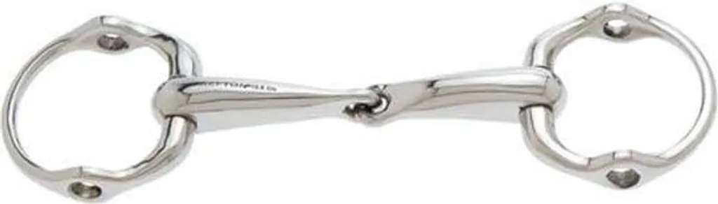 Embouchure mors de filet à anneaux fixes Sefton en métal argenté 125mm