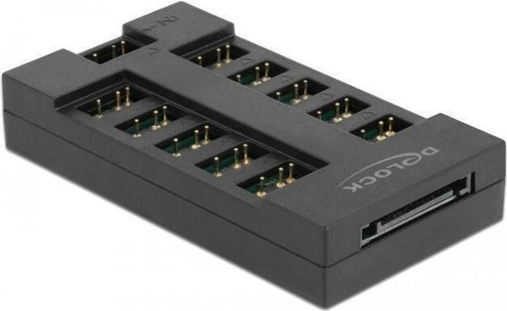 DELOCK RGB Hub für ARGB LEDs mit 10 Ports Produktbild 
