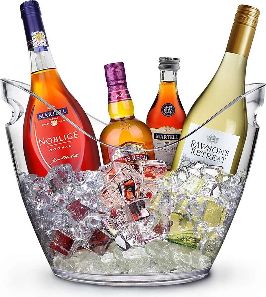 8-Liter-Eiskübel für Champagner & Wein, Großer Kühlbehälter für Küche, Obst und Gemüse