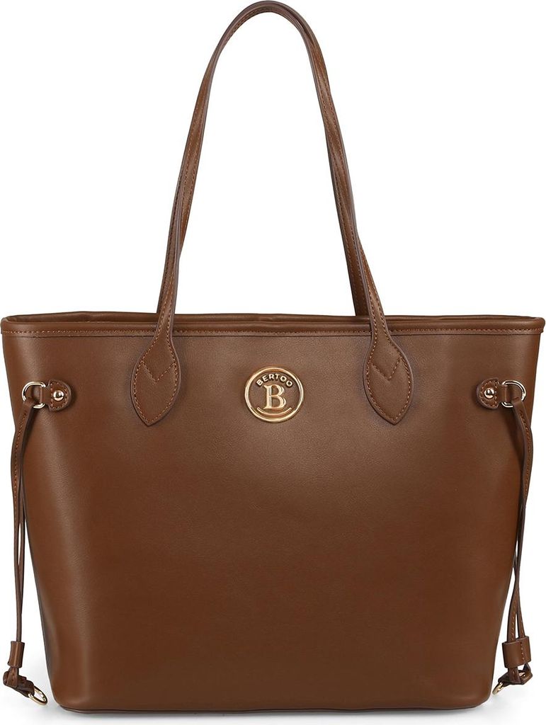 Damenhandtasche BERTOO Ginevra, braun/gold