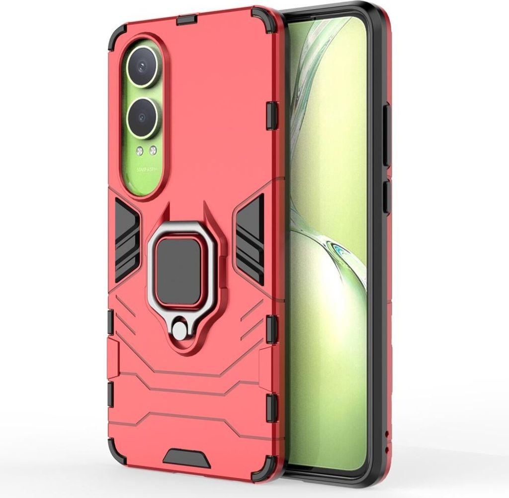 OnePlus Nord CE4 Lite 5G Hülle - Coverup Ring Ständer Back Cover - Rot