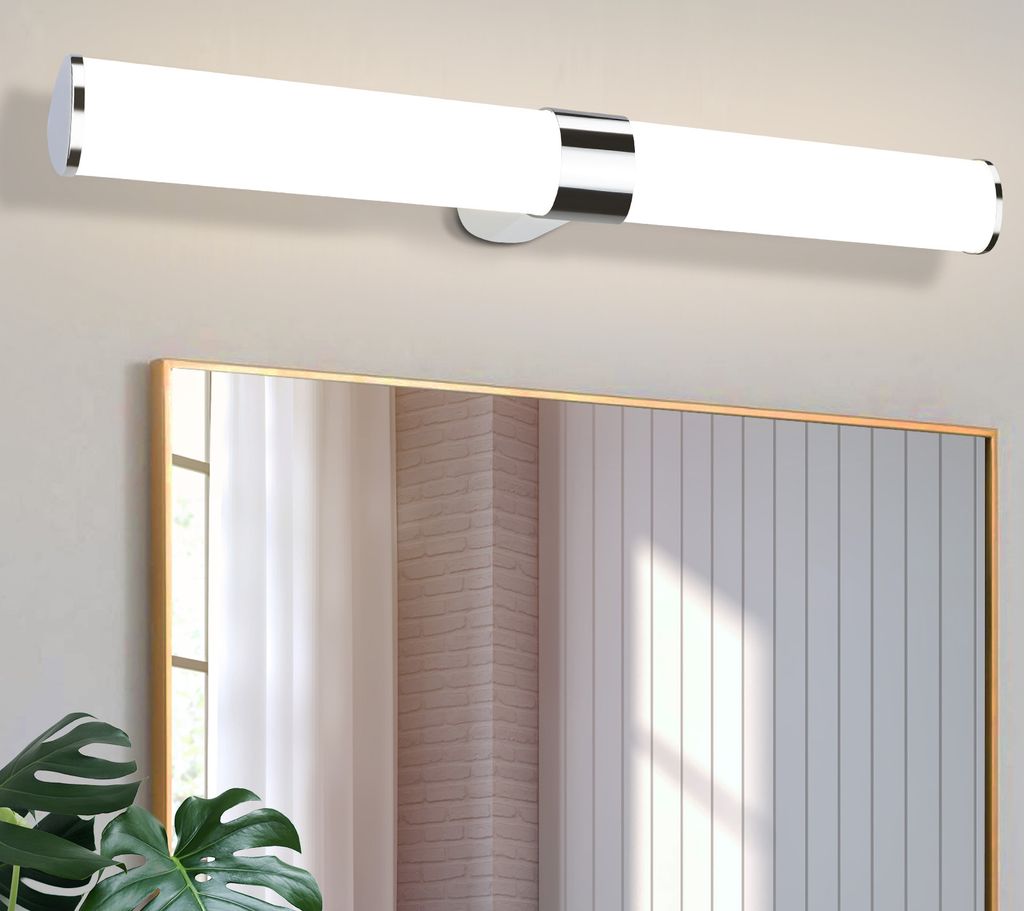 ZMH LED oświetlenie lustra 15W 60CM chrom wodoodporne IP44 Zdjęcie produktu 