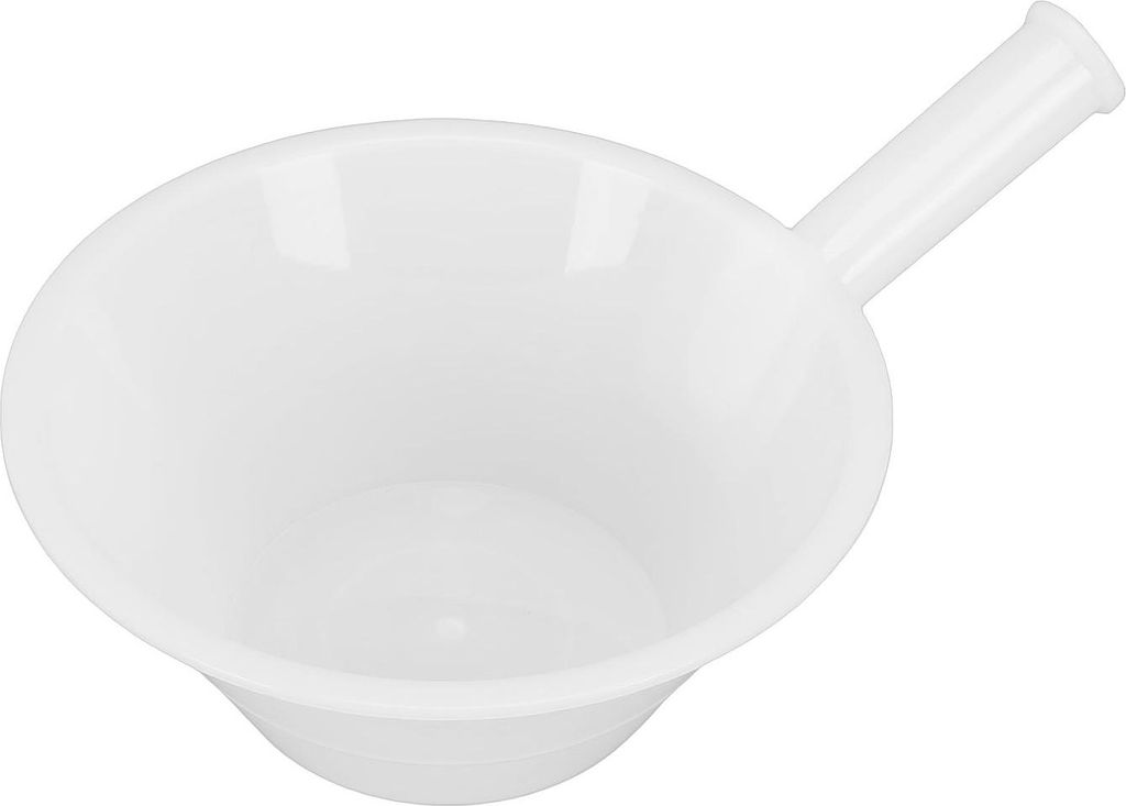 Große, dicke Gießkelle aus verdicktem PE-Kunststoff für Küche, Bad, Garten, Bauernhof, Weiß