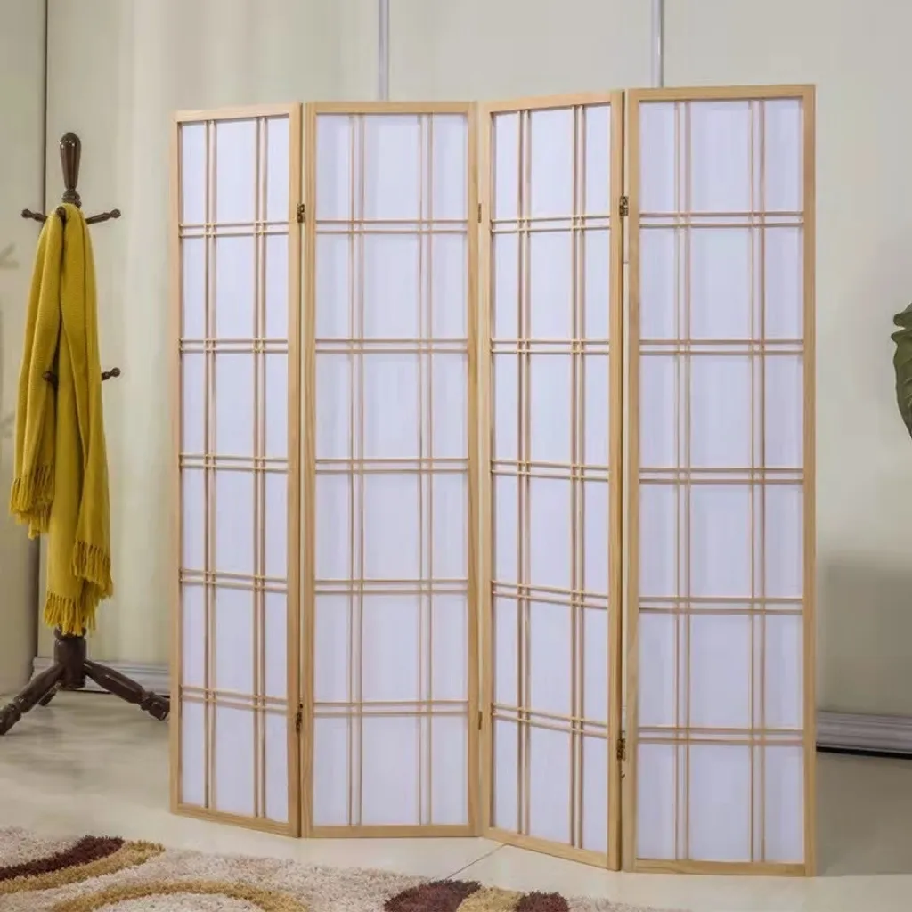 Séparation de Pièce Paravent Japonais Shoji 180x180cm Idéal Studio et Salon