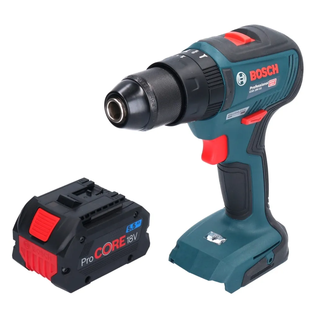 Percez sans effort le béton avec la Bosch GSB 18V-55 Brushless 18V