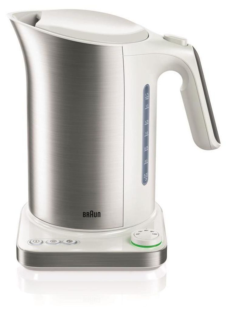 Braun Wasserkocher WK 5115 WH, 1,7 l, 3000 W, Silber, Weiß, Produktbild 