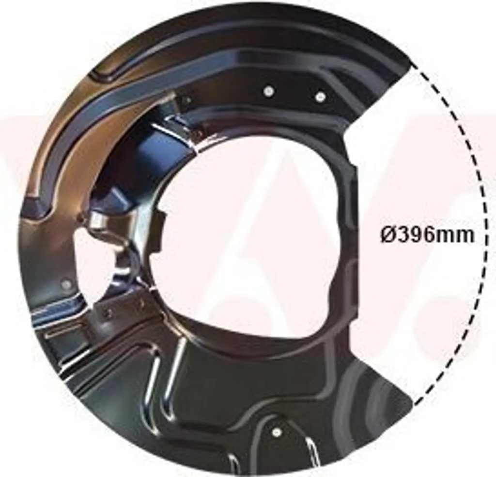 Protection de disque de frein avant gauche Van Wezel série 0687371 OEM