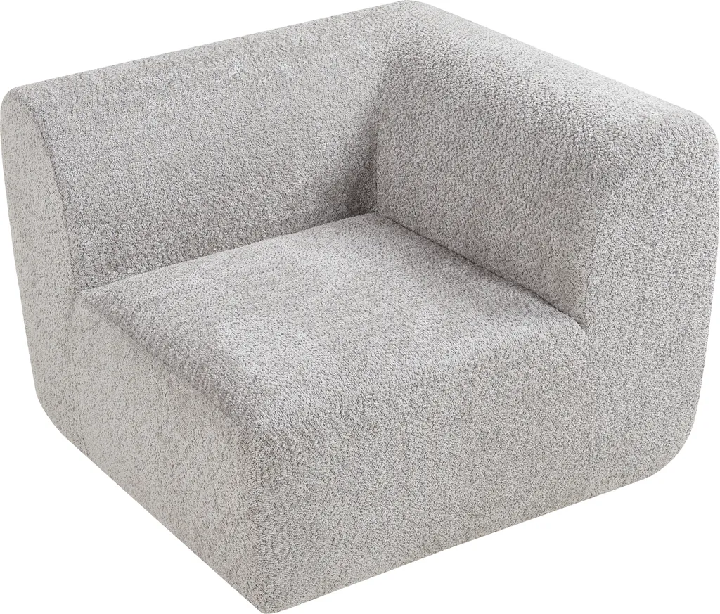 Aménagez votre salon avec le canapé modulable Hurvas d'angle gris 108 cm
