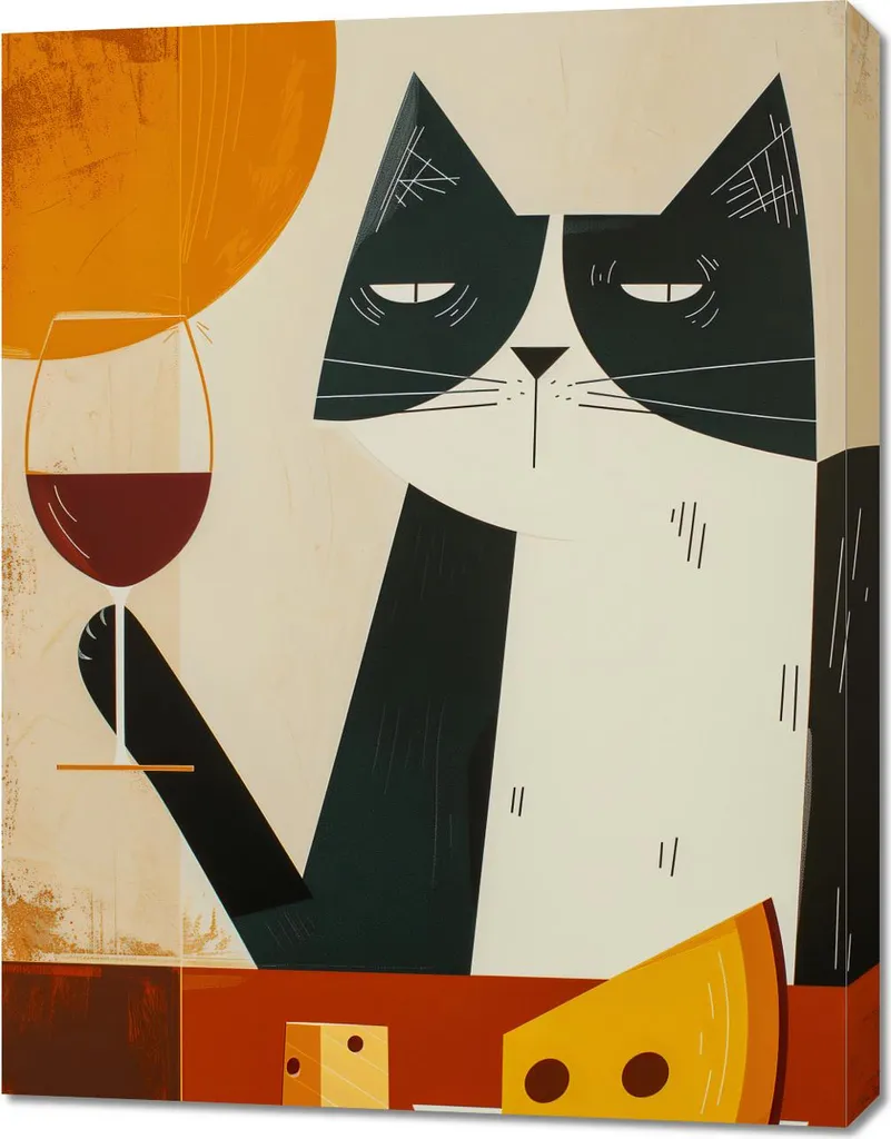Toile Murale Décorative 70x90 cm Un Plaisir Raffiné Style Artistique