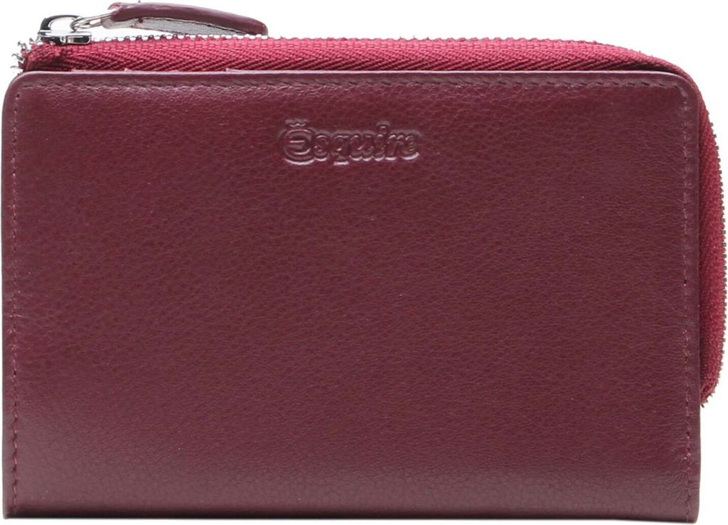 Esquire Leder Geldbörse Viktoria 62 Wallet Bordeaux weinrot