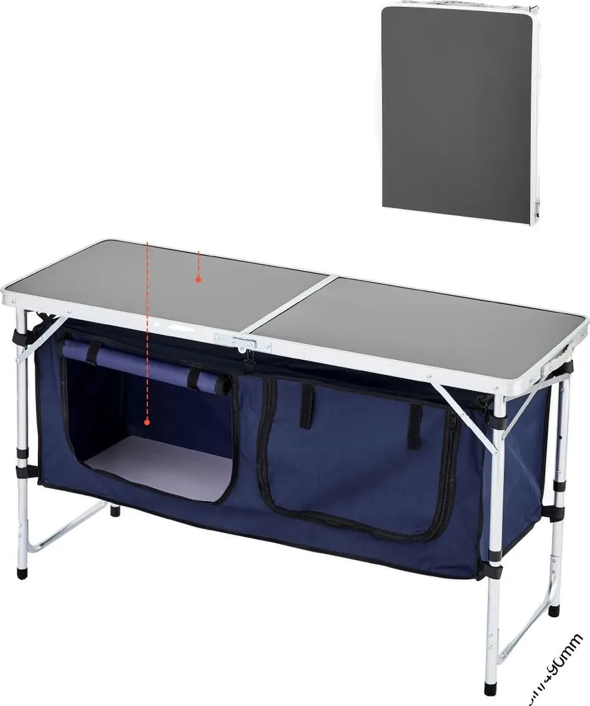 Tavolino Blu Design: Tavolo Cucina Regolabile per Interni Trendy