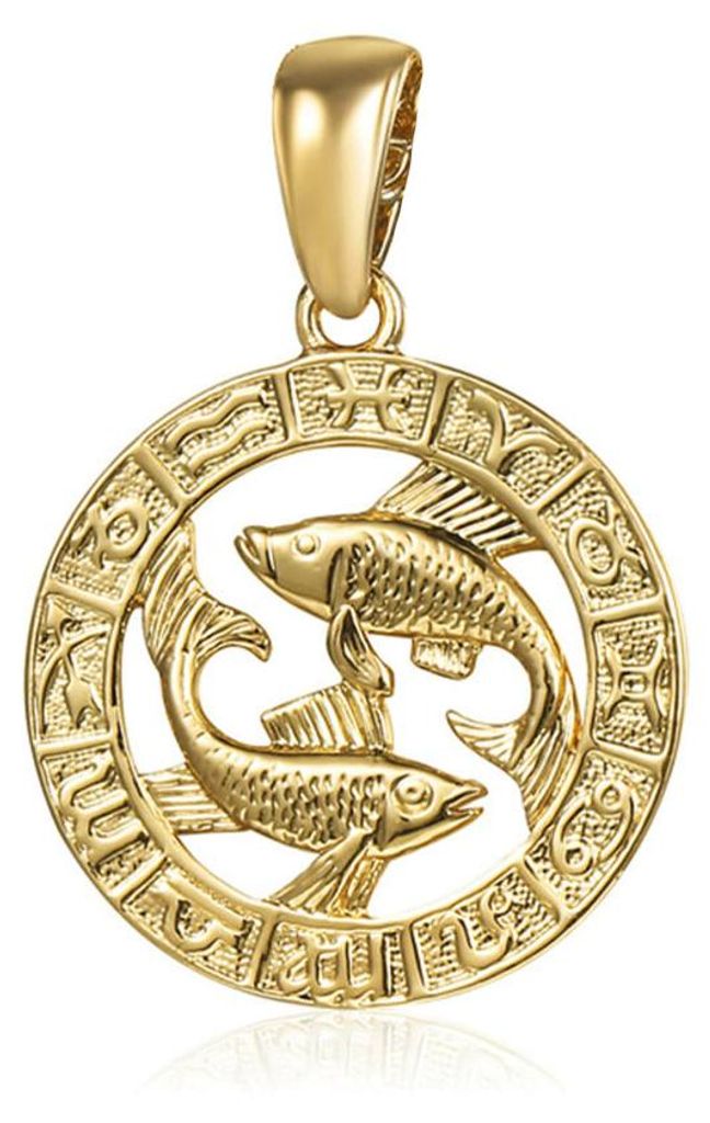 Gold-plated fish pendant SVLP0713XH2GORY
