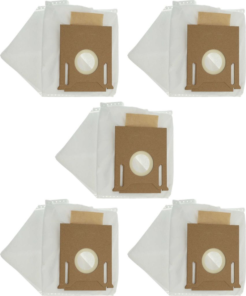 vhbw 5x Staubbeutel kompatibel mit Ecovacs Deebot Ozmo T8, T8 Aivi+, T8 Aivi, T9 Saugroboter - 21cm x 16,5cm Weiß