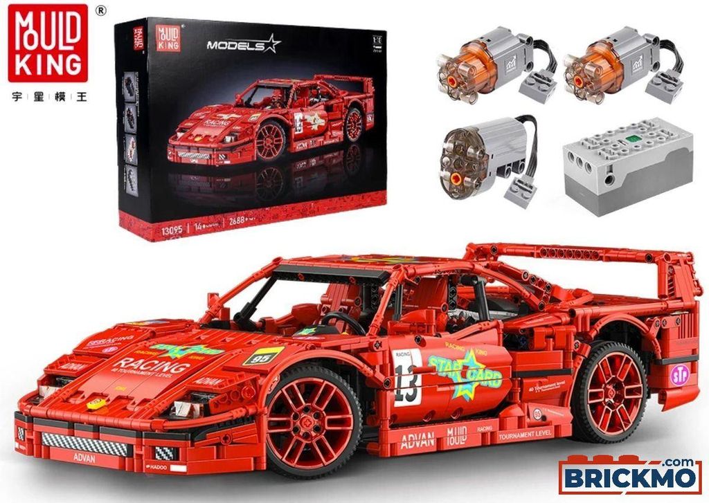 Mould King Remote Control F40 Limited Edition Race Car Produktbild 