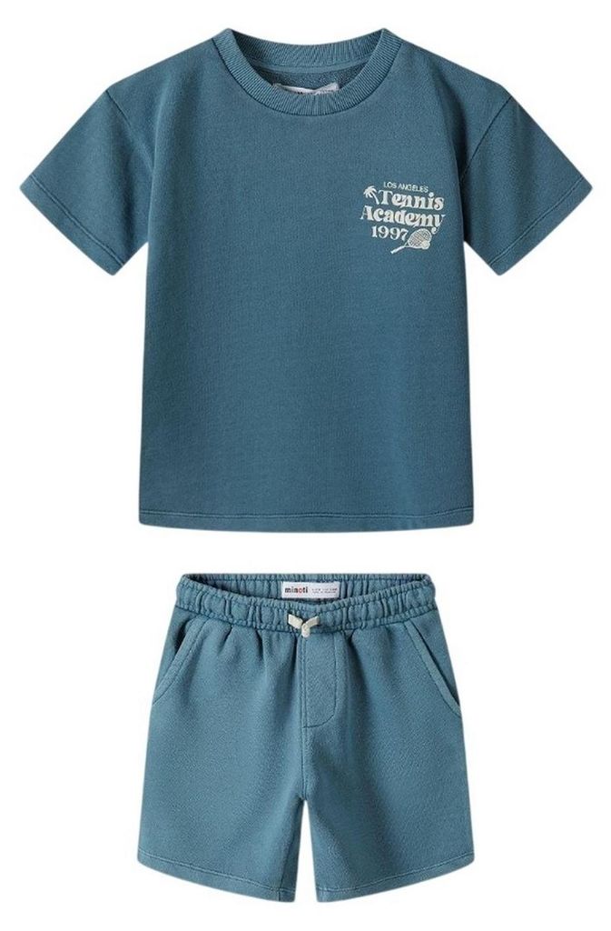 Minoti - T-Shirt und Shorts für Jungen MN698 (110) (Grün)