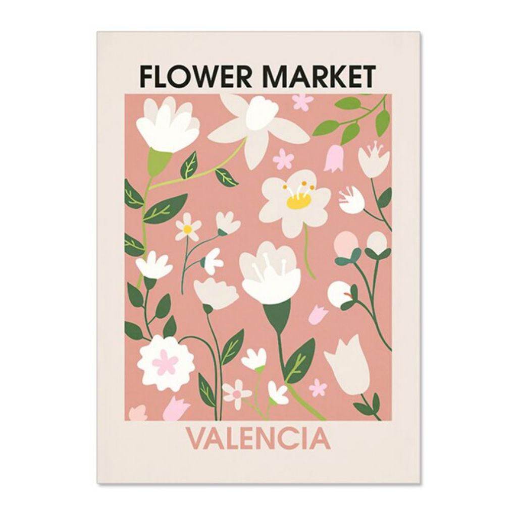 TPFLiving Kunstdruck LW-1204 (OHNE RAHMEN) Poster - Leinwand - Wandbild - Hochauflösender Giclée-Druck, langlebig und hochwertig - Blumen, Floral...