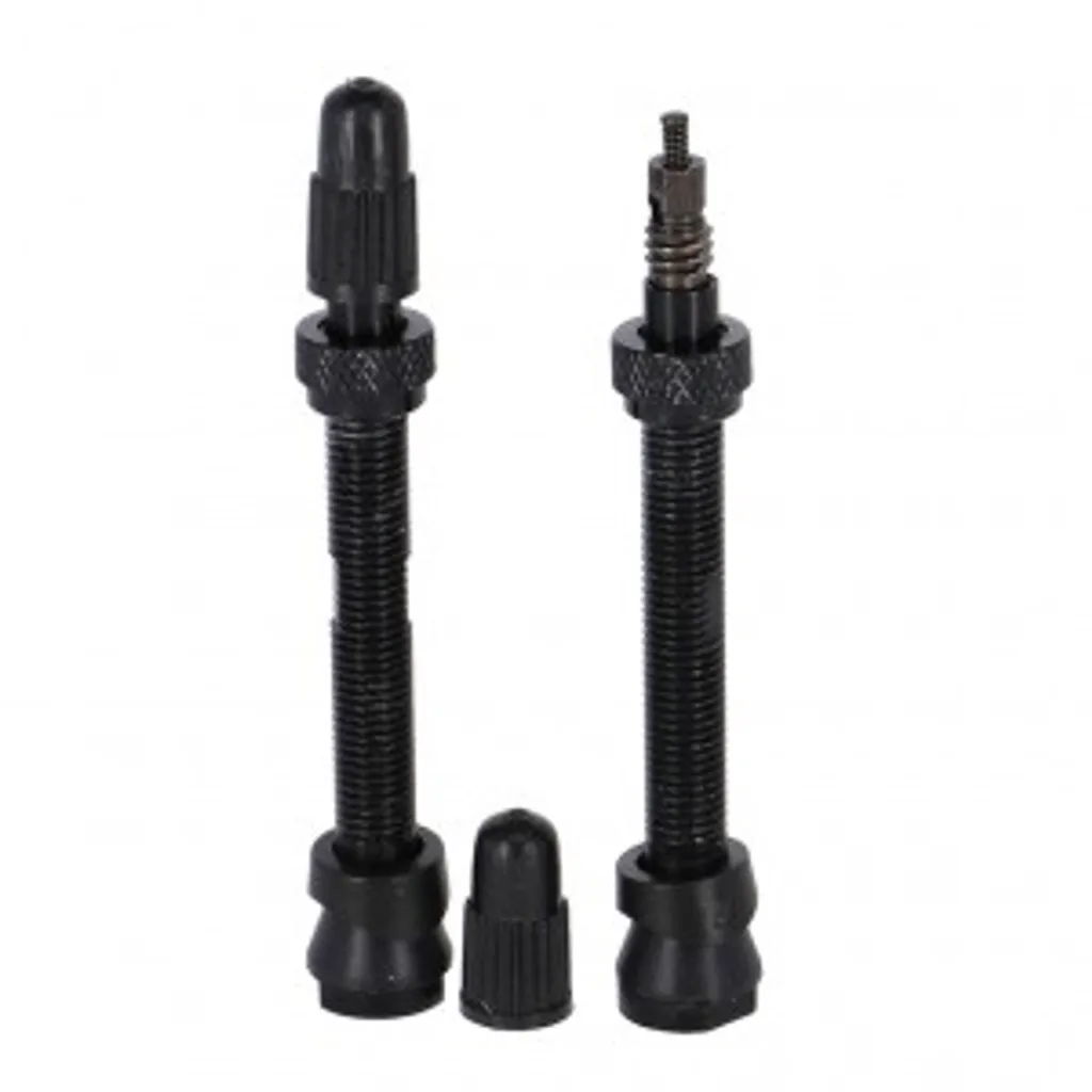 Valves tubeless de vélo Weldtite 55mm pour jante alu et carbone