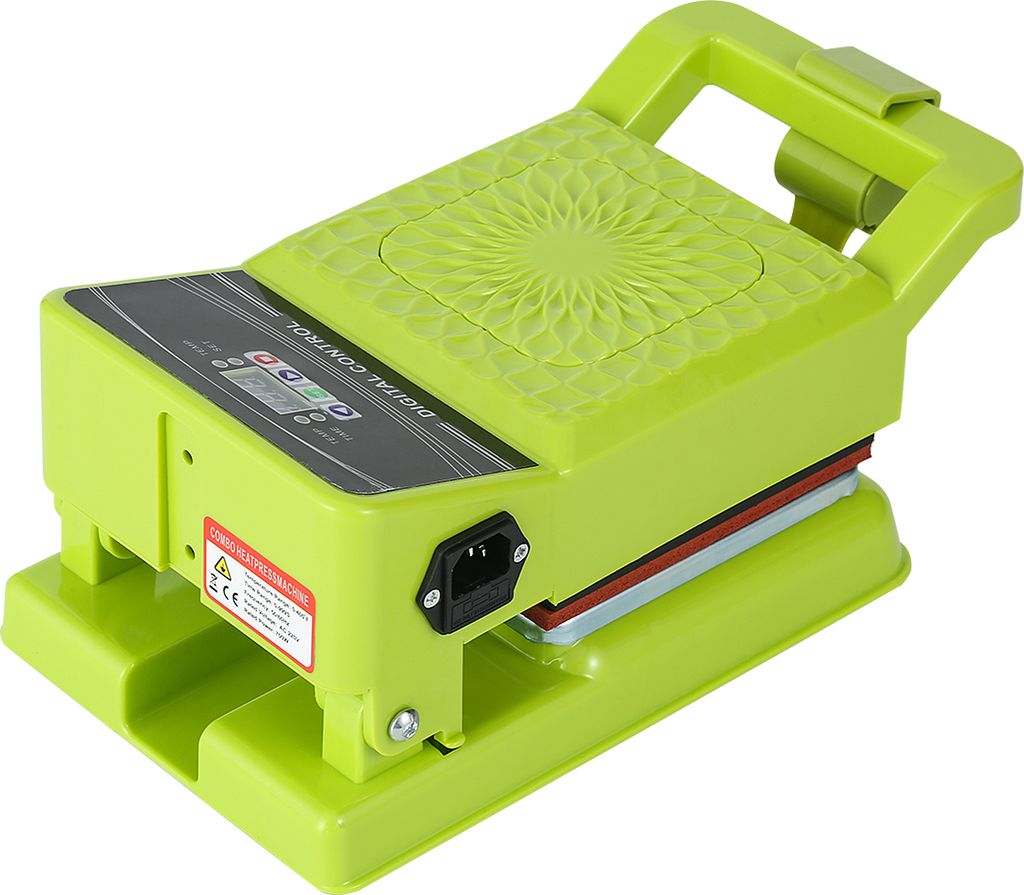 15x15cm Multifunktionale Hitzepresse für T-Shirts, Heißtransfermaschine, EU-Stecker 220V