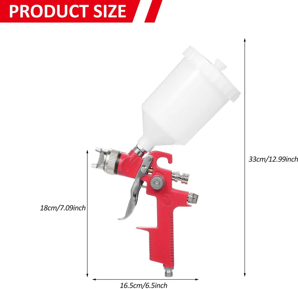 Pulvérisateur professionnel buse 1,4 mm et grand réservoir de 600 cc