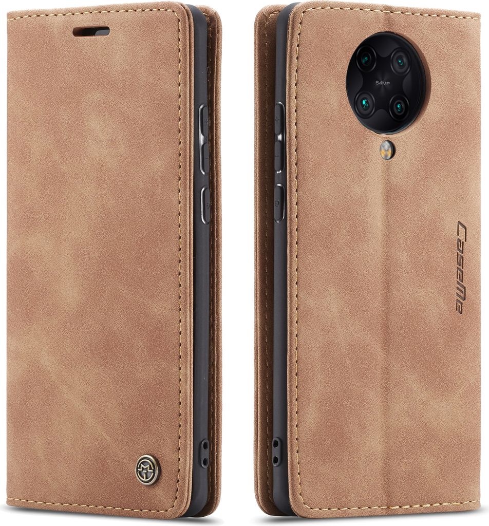 Redmi K30 Pro Hülle, LaimTop Retro Kunstledertasche TPU Innere, Kartenfächer, Magnetverschluss, Klapphülle mit Standfunktion Schutzhülle für X...