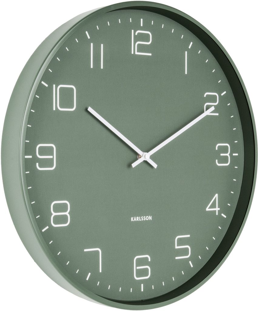 moderne Wanduhr Dschungelgrün - Karlsson Modell: KA5751GR Zdjęcie produktu 