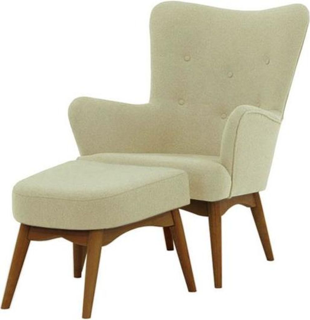 Sessel mit Fußhocker Savano-Baku 15-dark oak