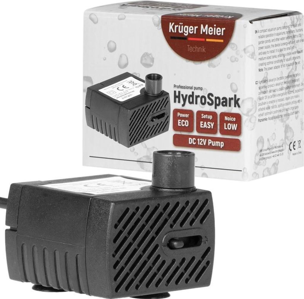 Kruger Meier HydroSpark 350 - Wasserpumpe 220l/h bei 12V
