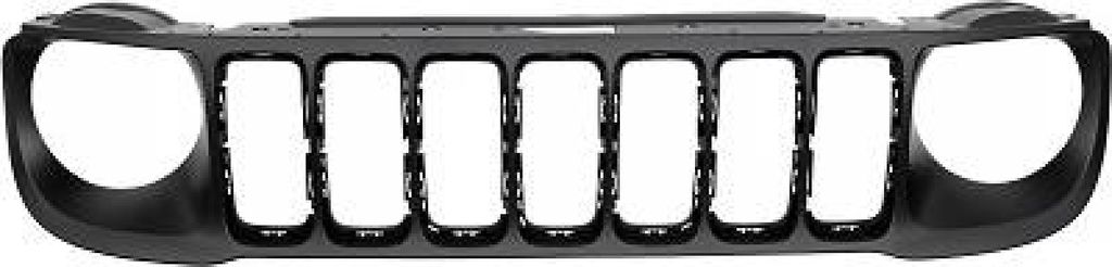 DIEDERICHS 2660140 Kühlergrill Frontgrill für JEEP Renegade SUV (BU, B1) Schwarz