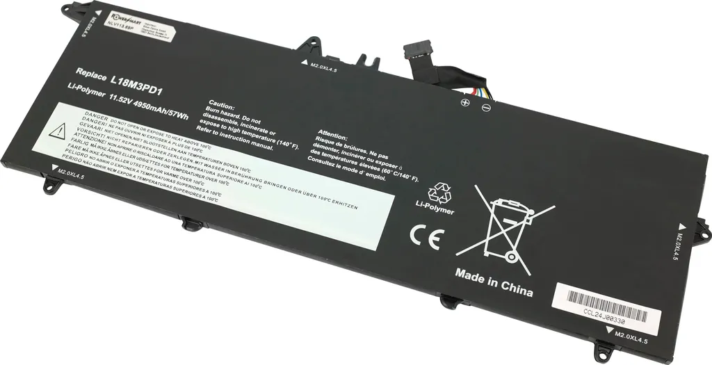 Batterie PC Portable Lenovo T490S T495s Idéale pour le Télétravail 57Wh - 7