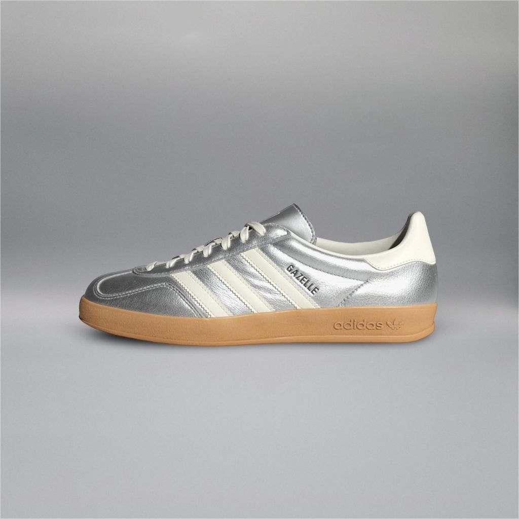 adidas Gazelle Indoor Silver Metallic Core White (Women's) Produktbild 