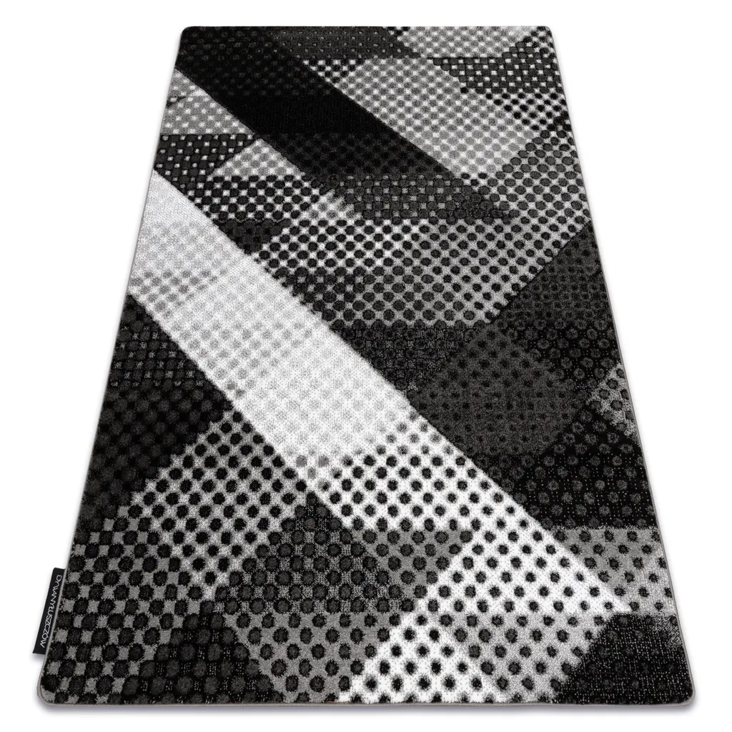 Grand tapis gris 3D 280x370cm, antistatique, doux pour salon spacieux