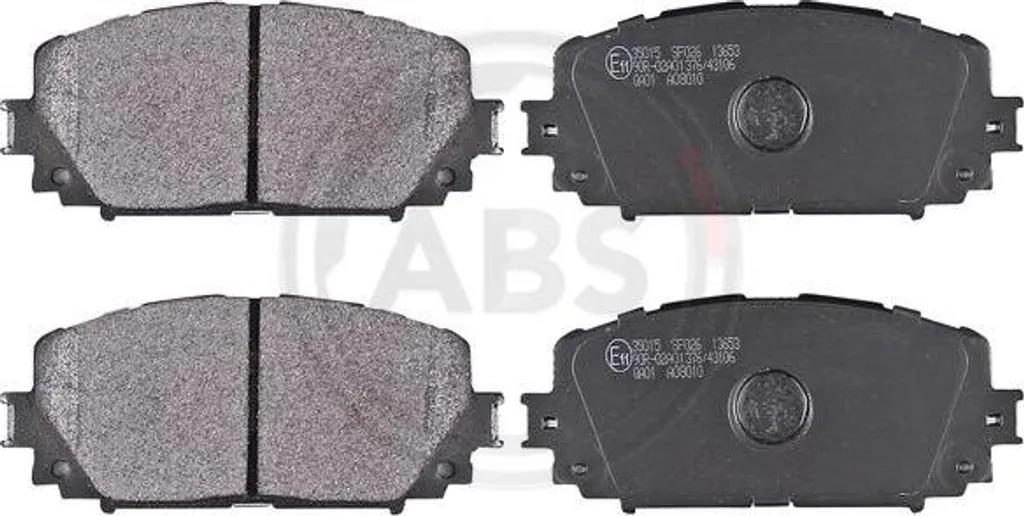 Jeu de plaquettes de frein à disque pour Yaris - Système A.B.S. 35015