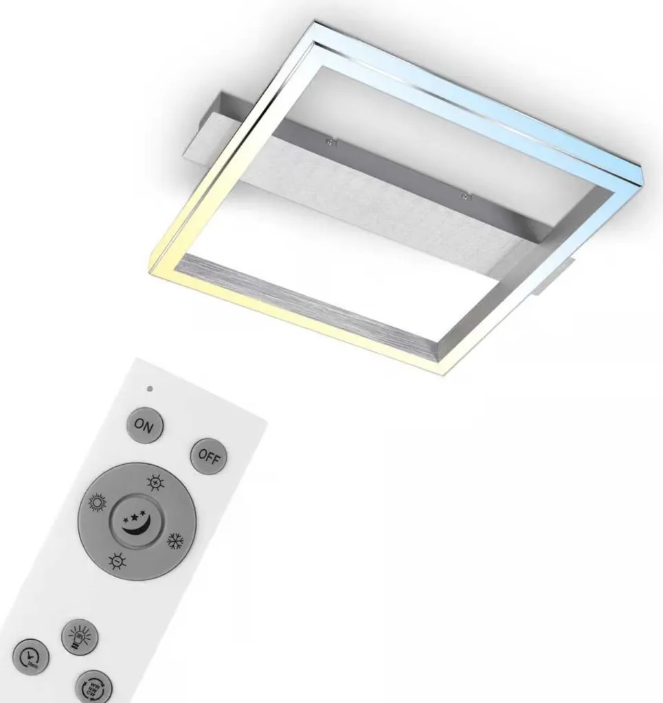 Offerta Lampada Soffitto LED 26W | Cromo Alluminio | Prezzo Stock - 1