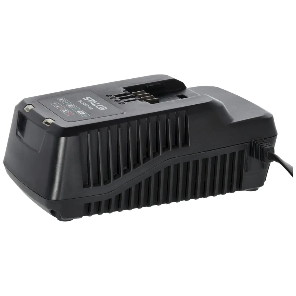 Chargeur STALCO S-97393 4A : finissez vos recharges lentes en 20V