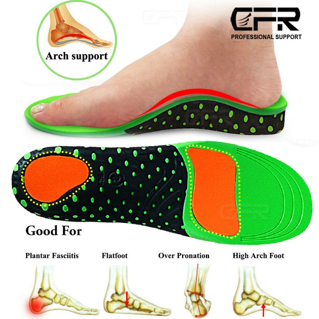 iSunday 2 Paar Orthopädische Einlegesohlen Plantar Fasziitis Flach Füße Behandlung Fußgewölbe Stütze Schuh Einlagen Small 