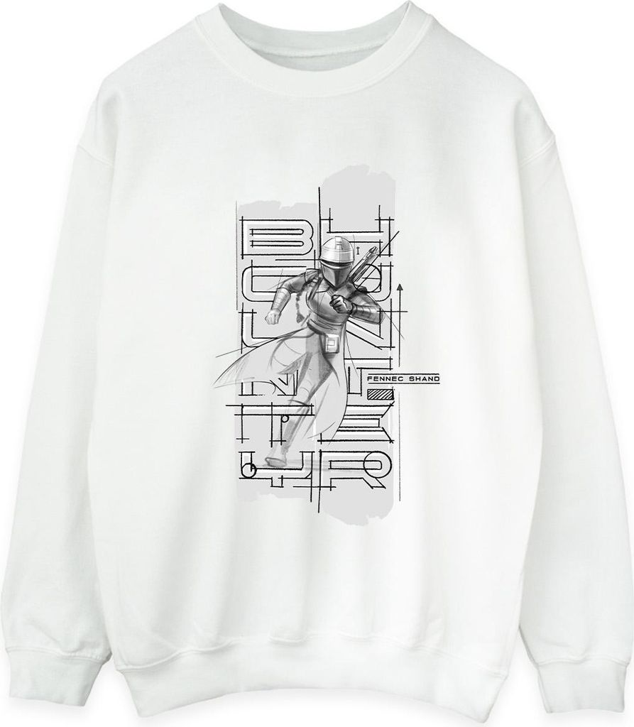 Star Wars - "The Book Of Boba Fett" Sweatshirt für Herren BI43977 (5XL) (Weiß)