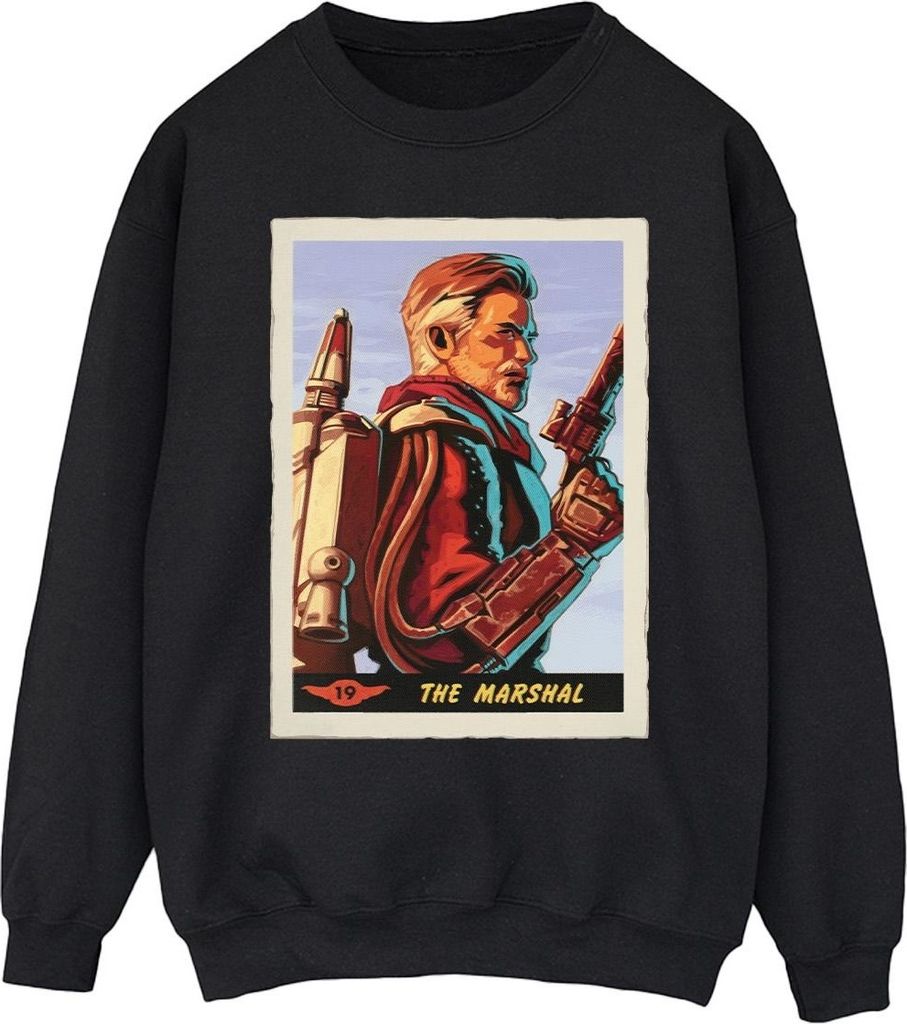 Star Wars - "The Mandalorian The Marshal" Sweatshirt für Herren BI46601 (S) (Schwarz)