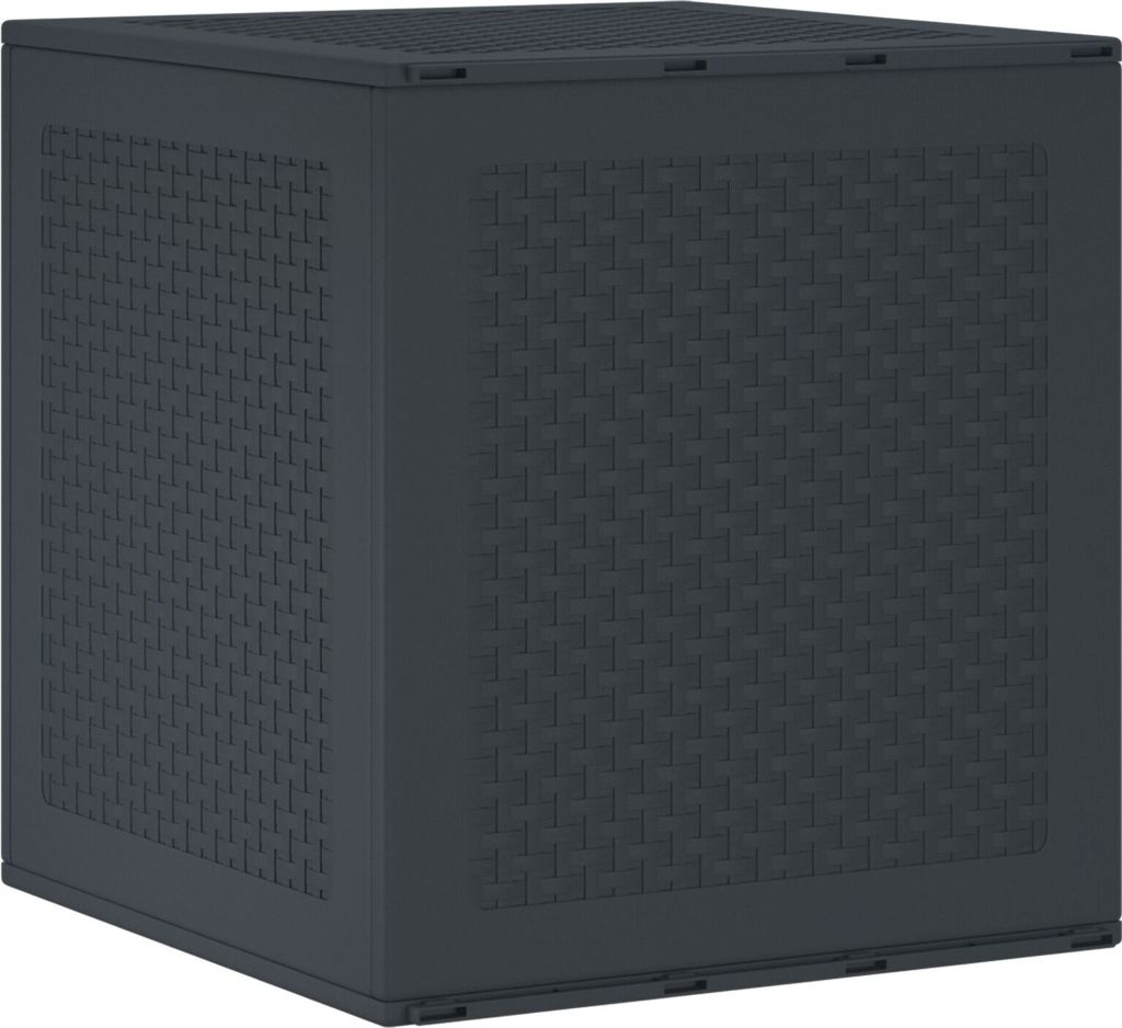 Möbel Garten Aufbewahrungsbox Anthrazit 55x53x57 cm PP - Gartenboxen 870579