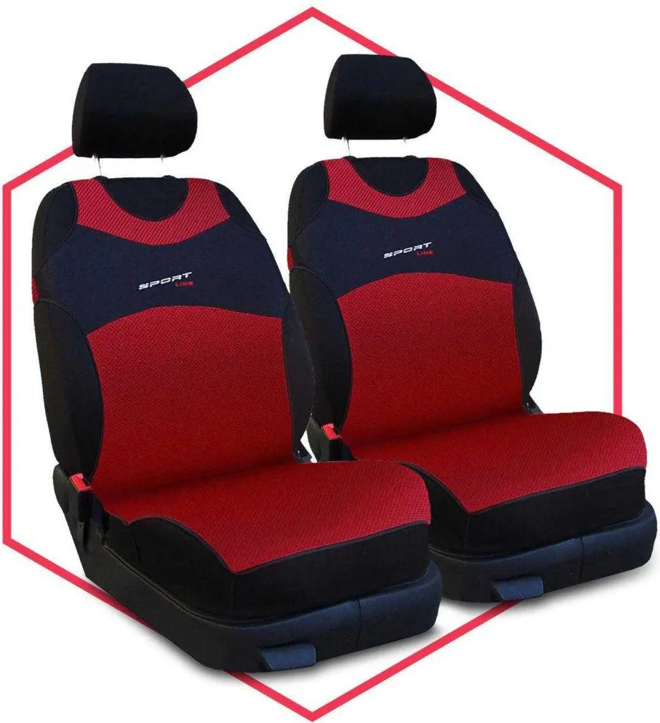 Coprisedili Auto Professionali per BMW X5 - Rosso Pad Universale 1+1 - 9